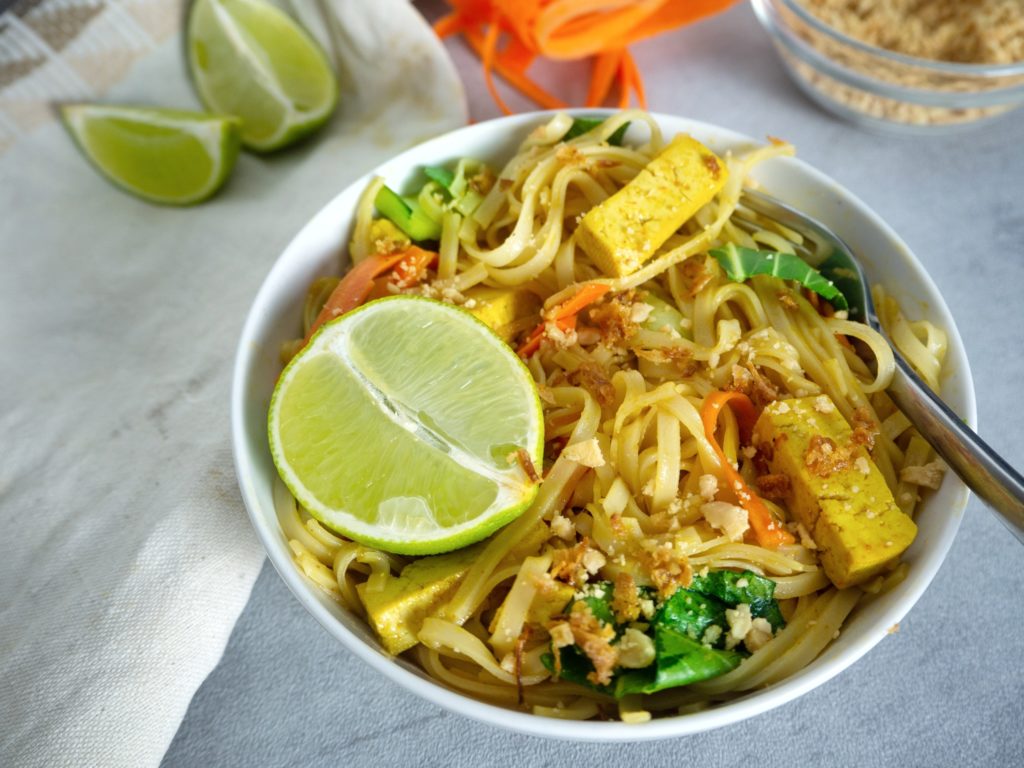 rice noodles with pad thai