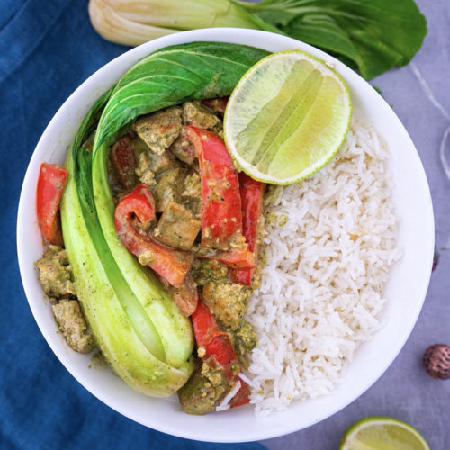 Grünes Curry mit Tofu Mini