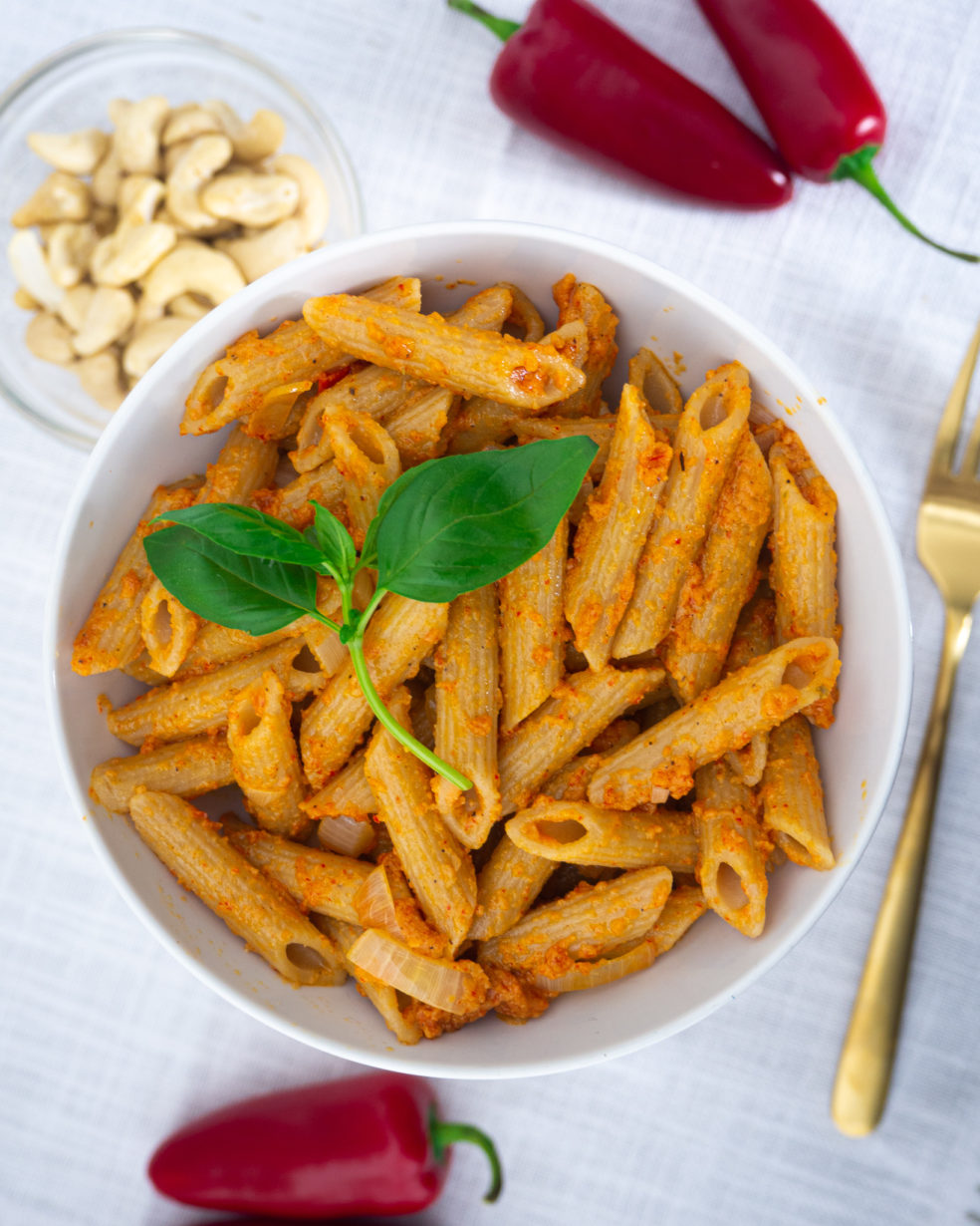 Einfaches Paprika Pesto Rezept (alla Calabrese Vegan)