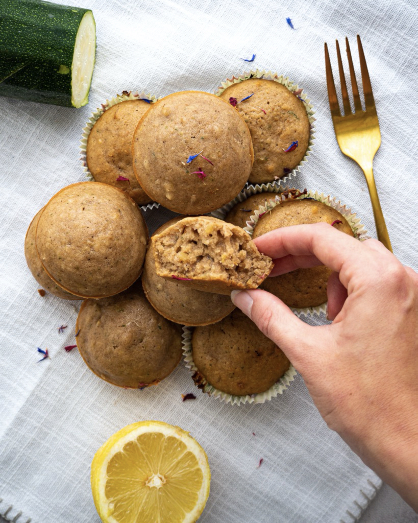 Healthy Lemon Zucchini Muffins