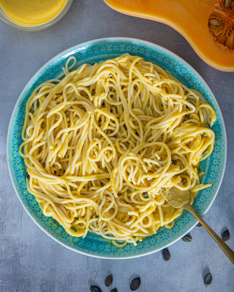 Cremige Kürbis Pasta