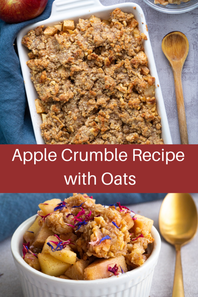 Apple Crumble Recipe with Oats (Vegan)