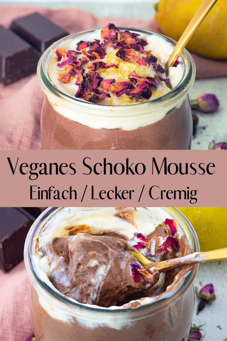 Einfaches Veganes Schoko Mousse aus Seidentofu