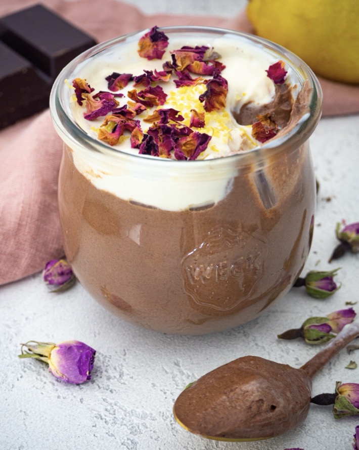 Einfaches Veganes Schoko Mousse aus Seidentofu