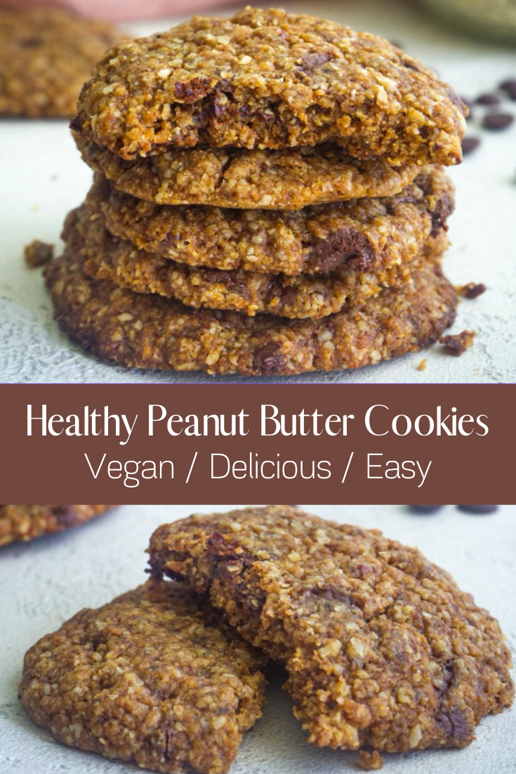 Healthy Peanut Butter Cookies Recipe (Vegan)
