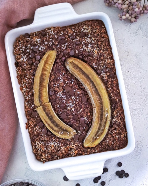 Baked Oats - Schoko Bananenbrot Style