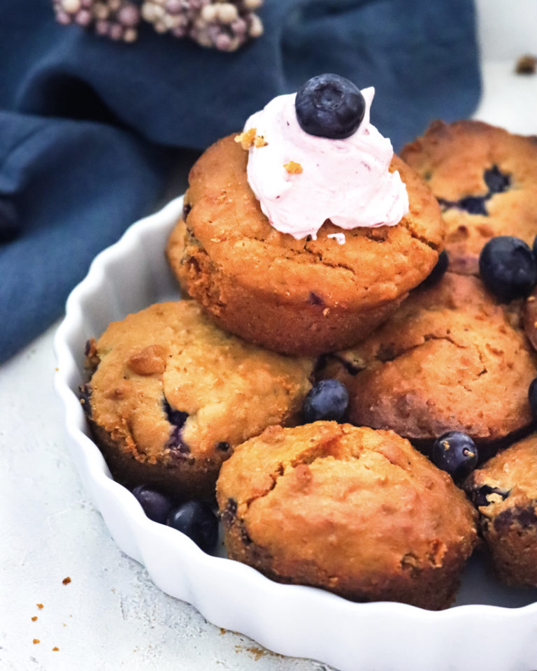 Fluffige BlaubeerJoghurtMuffins (Vegan)