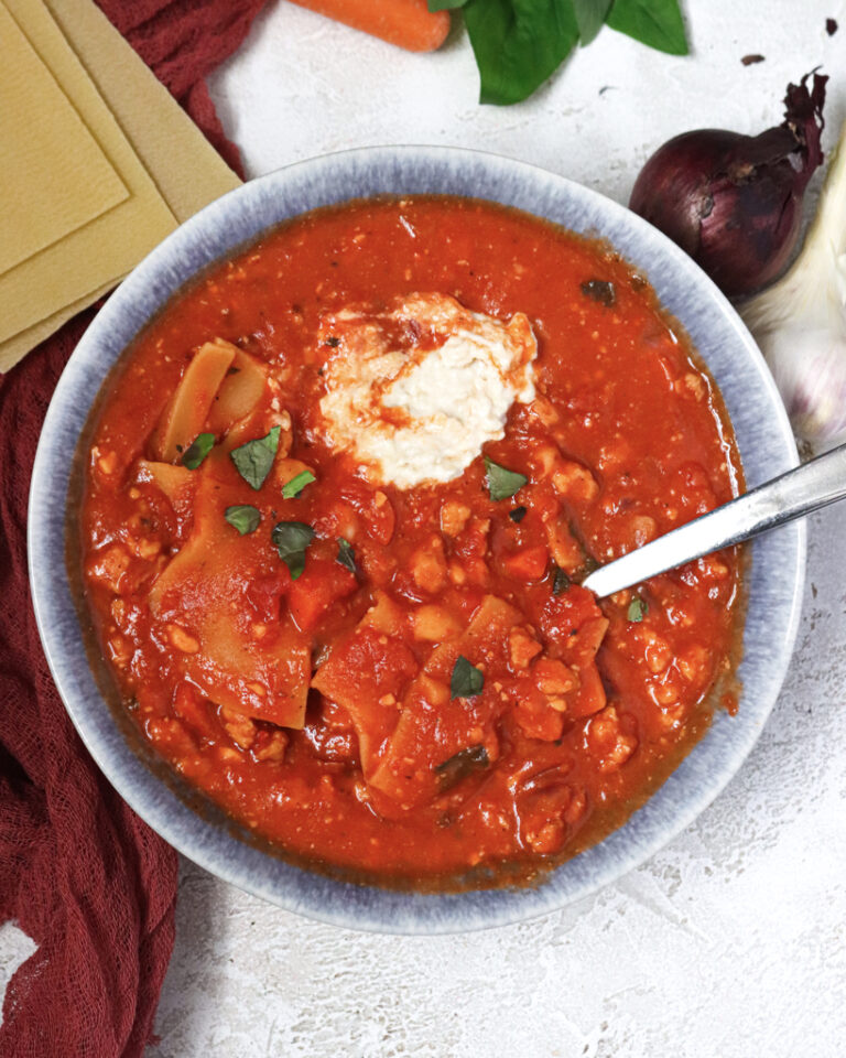 Einfache One Pot Lasagne-Suppe