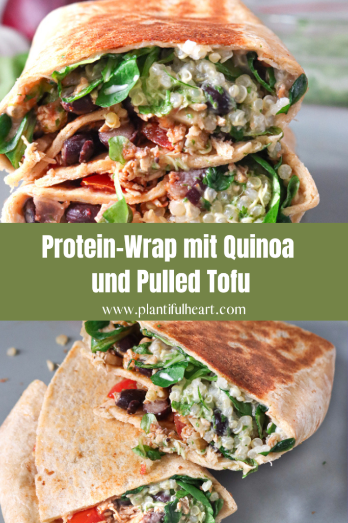 Protein-Wraps mit Quinoa und Pulled Tofu