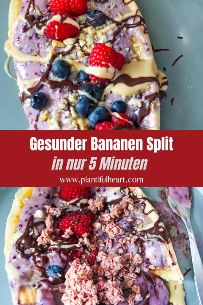 Gesunder Bananen Split