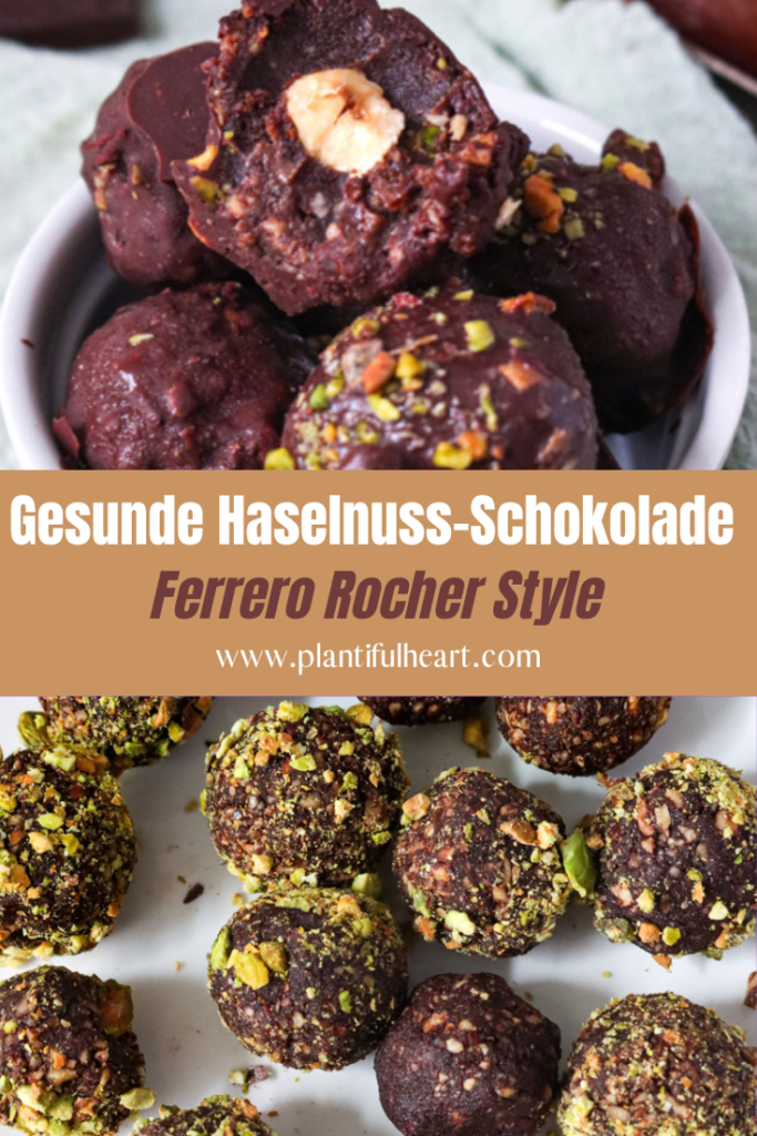 Gesunde Haselnuss Schoko Rocher