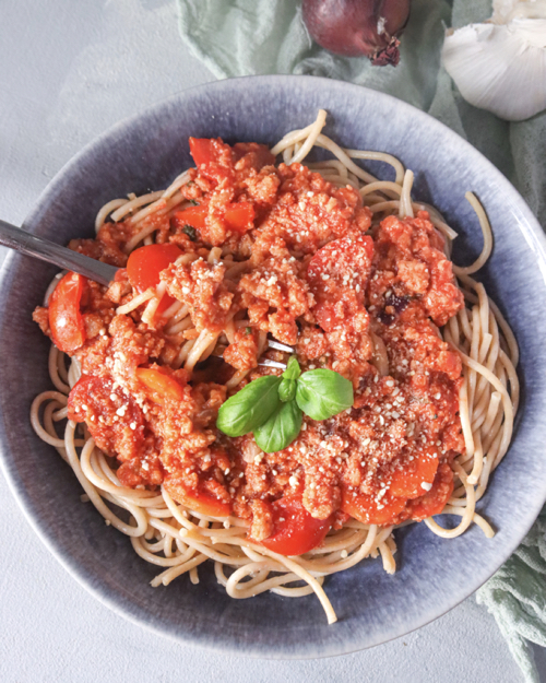 Spaghetti Bolognese (Veganes Rezept)