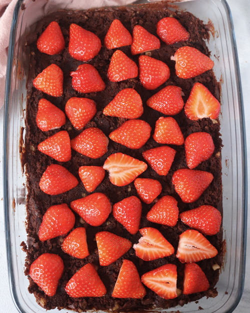 Dough with Strawberries
