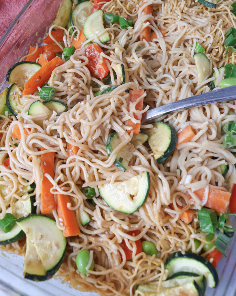 One Pot Mie Nudeln im Backofen