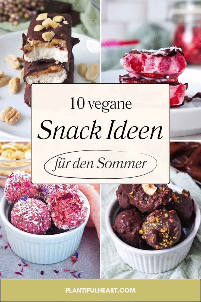10 vegane Snack Ideen