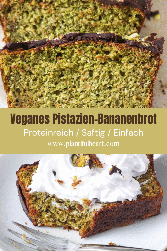 Veganes Pistazien-Bananenbrot