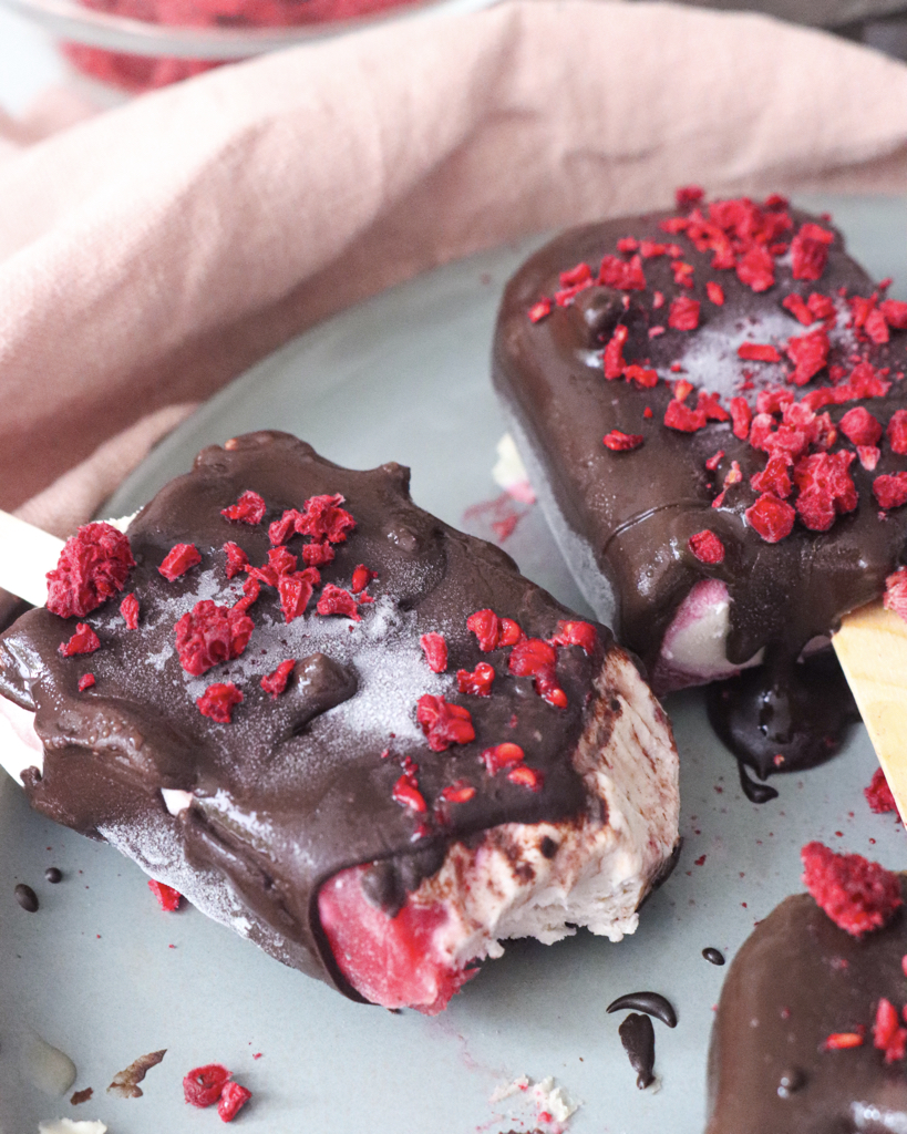 Schoko Eis Himbeere